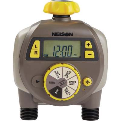 Nelson Electronic Dual Outlet Watering Timer