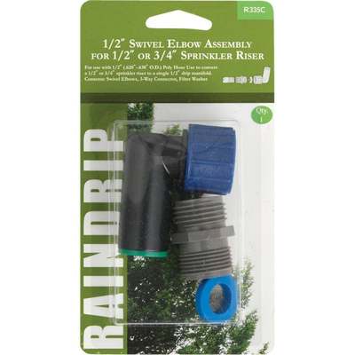 RAINDRIP 1/2" ELBOW SWIVEL