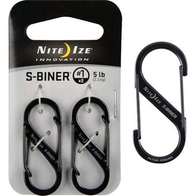 #1 2PK BLACK S-BINER