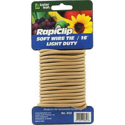 PLANT TIE SOFT BROWN 16'