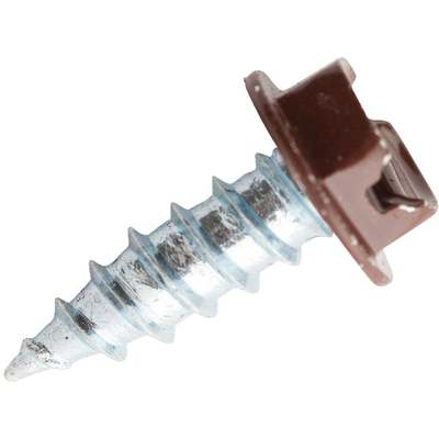 SCREW ZIP 8X1/2 BROWN 100CT.