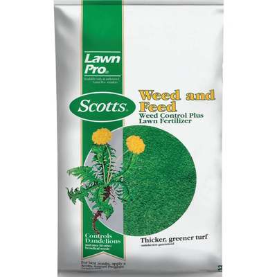 Scotts Lawn Pro Weed & Feed 14.88 Lb. 5000 Sq. Ft. Weed Control Plus Lawn