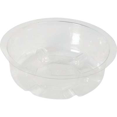 CLEAR VINYL SAUCER 4"