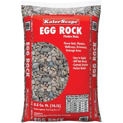 .5 CUFT 1-2" EGG ROCK