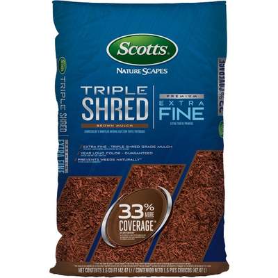 1.5CF BRN TRP SHRD MULCH