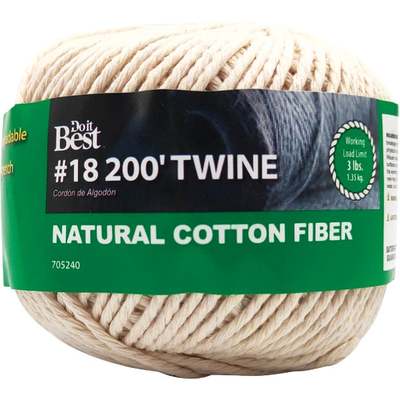 Do it Best #18 x 200 Ft. Natural Cotton Twine