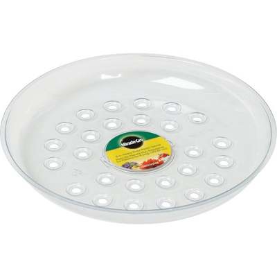 8" CLR PLSTC POT SAUCER