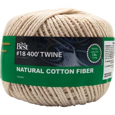 Do it Best #18 x 400 Ft. Natural Cotton Twine