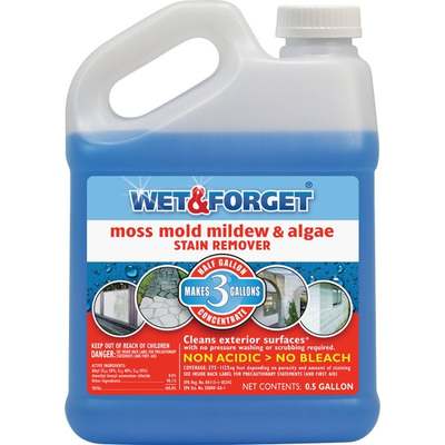 Wet & Forget 1/2 Gal. Liquid Concentrate Moss, Mold, Mildew, & Algae Stain