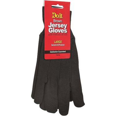 3PK LRG BRN JERSEY GLOVE