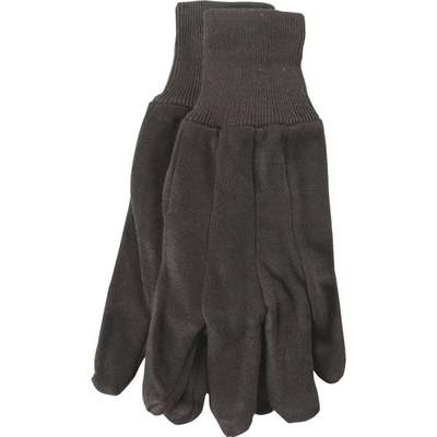 12PK LRG BRN JERSY GLOVE