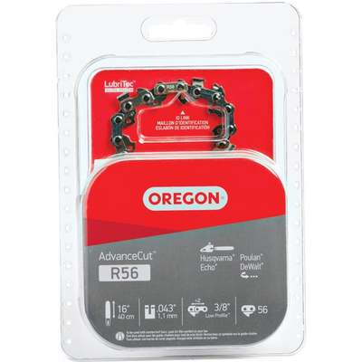 Oregon R56 AdvanceCut Chainsaw Chain for 16-Inch Bar -56 Drive Links fits