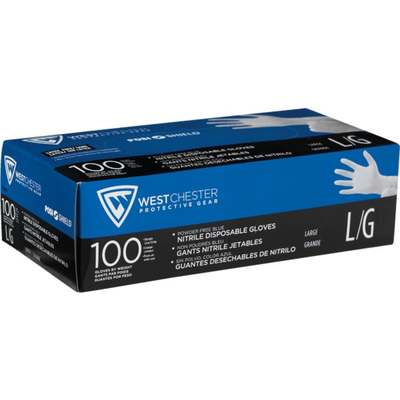 LG BLUE NITRILE GLOVES