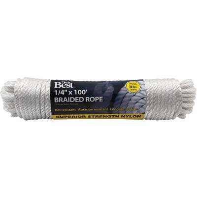 1/4"X100' NYL BRAID ROPE