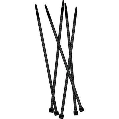 50PC 7" BLACK FENCE TIES