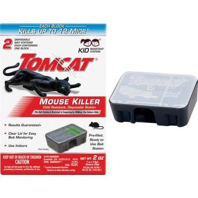 TOMCAT Disposable Bait Station Mouse Killer (2-Pack)
