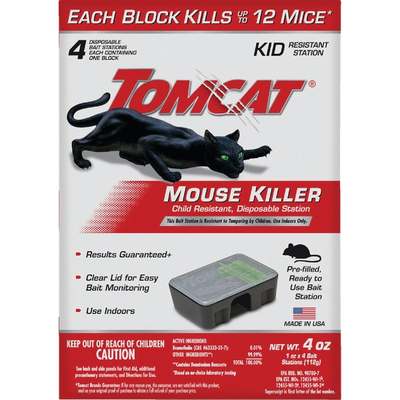 TOMCAT Disposable Bait Station Mouse Killer (4-Pack)