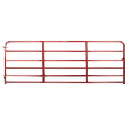 12' 6BAR RED ECONO GATE