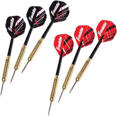 6PK STEEL TIP DART SET