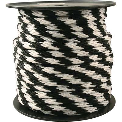 5/8X150'BLK/W DERBY ROPE