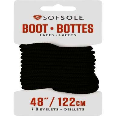 48" RND BLK BOOT LACE