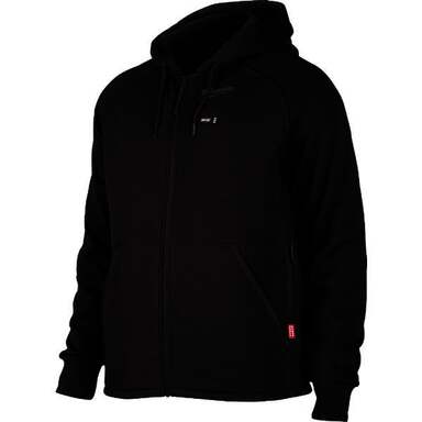 MED BLK M12 HTD HOODIE