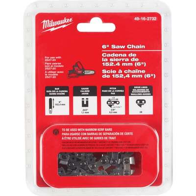 Milwaukee 6 In. Saw Chain