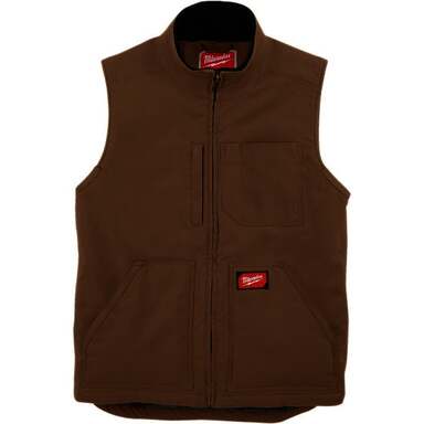 MED BRN 5PCKT SHRPA VEST
