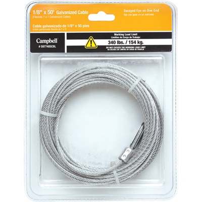 1/8"X50' GALV CABLE