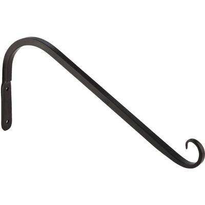 12" BLK ANGLED HOOK