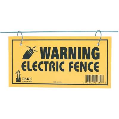 4" X 8" WARNING SIGN 2/SIDE