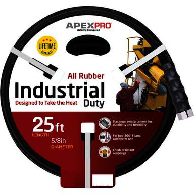 5/8X25' BLACK RUBBER HOSE