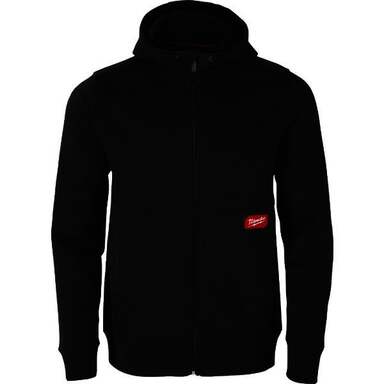 MED BLK ZIP HOODIE