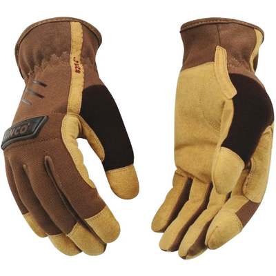 LRG BROWN POLY GLOVE