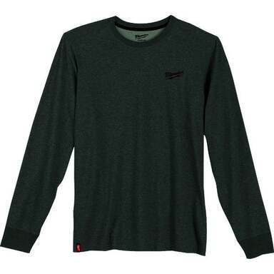 MED GRN LS WORK SHIRT