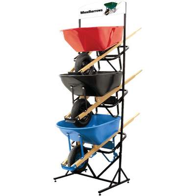 WHEELBARROW DISPLAY RACK