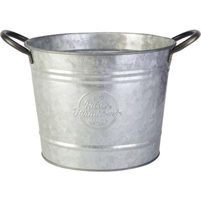 8" GALV WASH TUB PLANTER