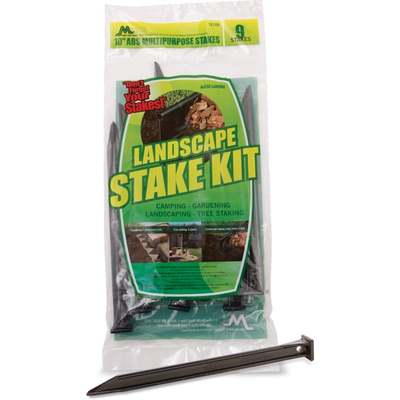 9PK 10" ABS STAKE KIT