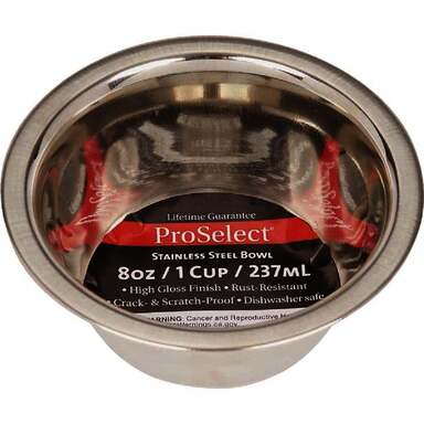 8oz SS HVY PET BOWL