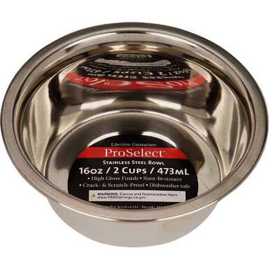 16oz SS HVY PET BOWL