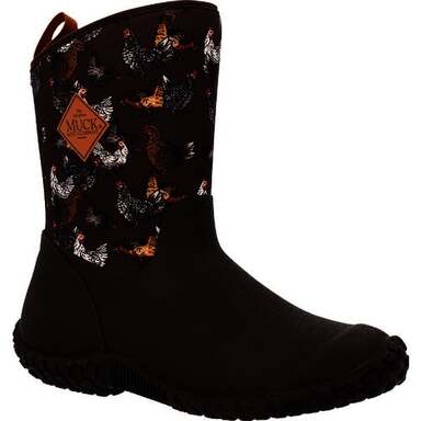 WMN6 BRN CHKN MID BOOT