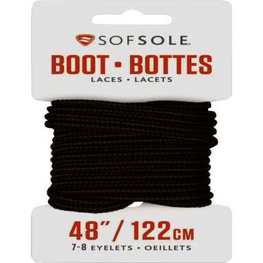48" BLK/BRN BOOT LACE