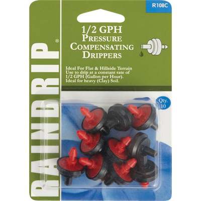 RAINDRIP 1/2 GPH DRIPPER 10PK