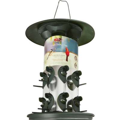 TRIPLE TUBE BIRD FEEDER