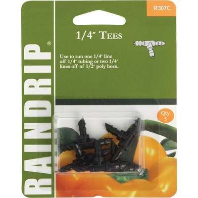 RAINDRIP 1/4" BARBED TEES