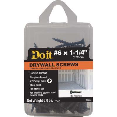 Do it #6 x 1-1/4 In. Coarse Thread Phosphate Drywall Screw (6 Oz. Pack)