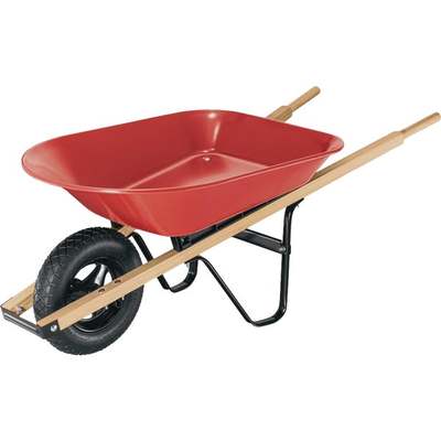 4CU FT STEEL WHEELBARROW