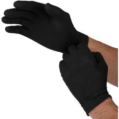 L BLK 50PK NITRLE GLOVE