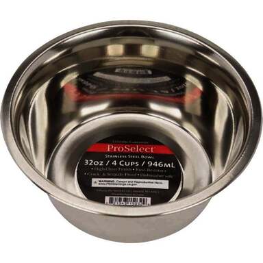 32OZ SS HVY PET BOWL