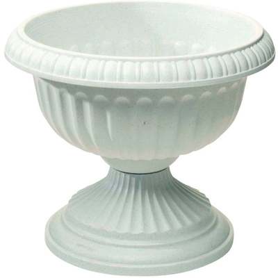 12" STN GRECIAN POLY URN